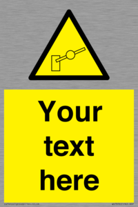 Custom warning barrier